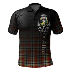 Clan Buchanan Old Dress Tartan Polo Shirt - Alba Celtic Style DI73 Buchanan Old Dress Tartan Tartan Polo