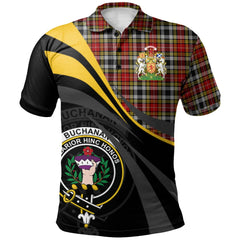 Clan Buchanan Old Dress Tartan Polo Shirt - Royal Coat Of Arms Style OG20 Buchanan Old Dress Tartan Tartan Polo