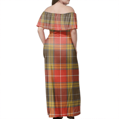Clan Buchanan Old Set Tartan Hawaii Dress AA35 Clan Buchanan Tartan Hawaii Dress
