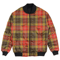 Clan Buchanan Old Set Weathered Tartan Bomber Jacket LK56 Buchanan Old Set Weathered Tartan Tartan Bomber Jacket