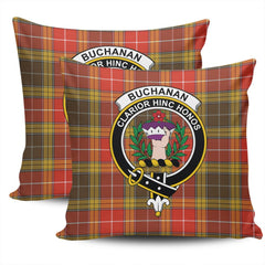 Clan Buchanan Old Set Weathered Tartan Crest Pillow Cover AJ35 Clan Buchanan Tartan Today