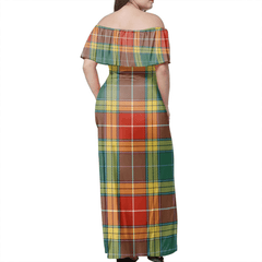 Clan Buchanan Old Set Weathered Tartan Hawaii Dress DE75 Clan Buchanan Tartan Hawaii Dress