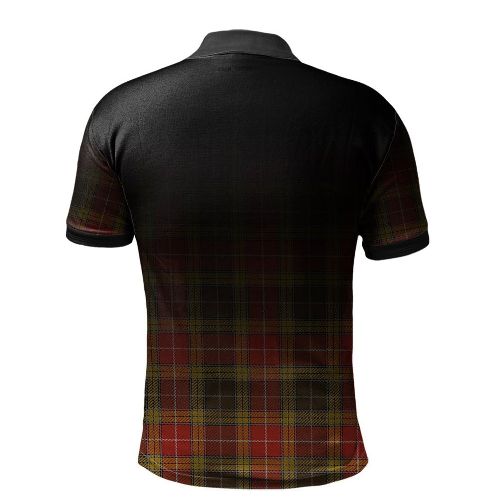 Clan Buchanan Old Set Weathered Tartan Polo Shirt - Alba Celtic Style WC64 Buchanan Old Set Weathered Tartan Tartan Polo