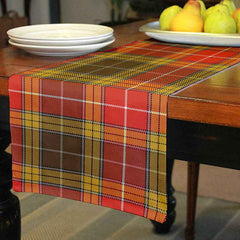 Clan Buchanan Old Set Weathered Tartan Table Runner Cotton VP97 Buchanan Old Set Weathered Tartan Tartan Table Runner