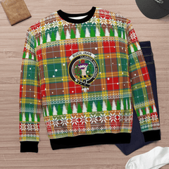 Clan Buchanan Old Sett Crest Tartan Christmas Ugly Sweater PE46 Buchanan Old Sett Crest Tartan Tartan Ugly Sweater