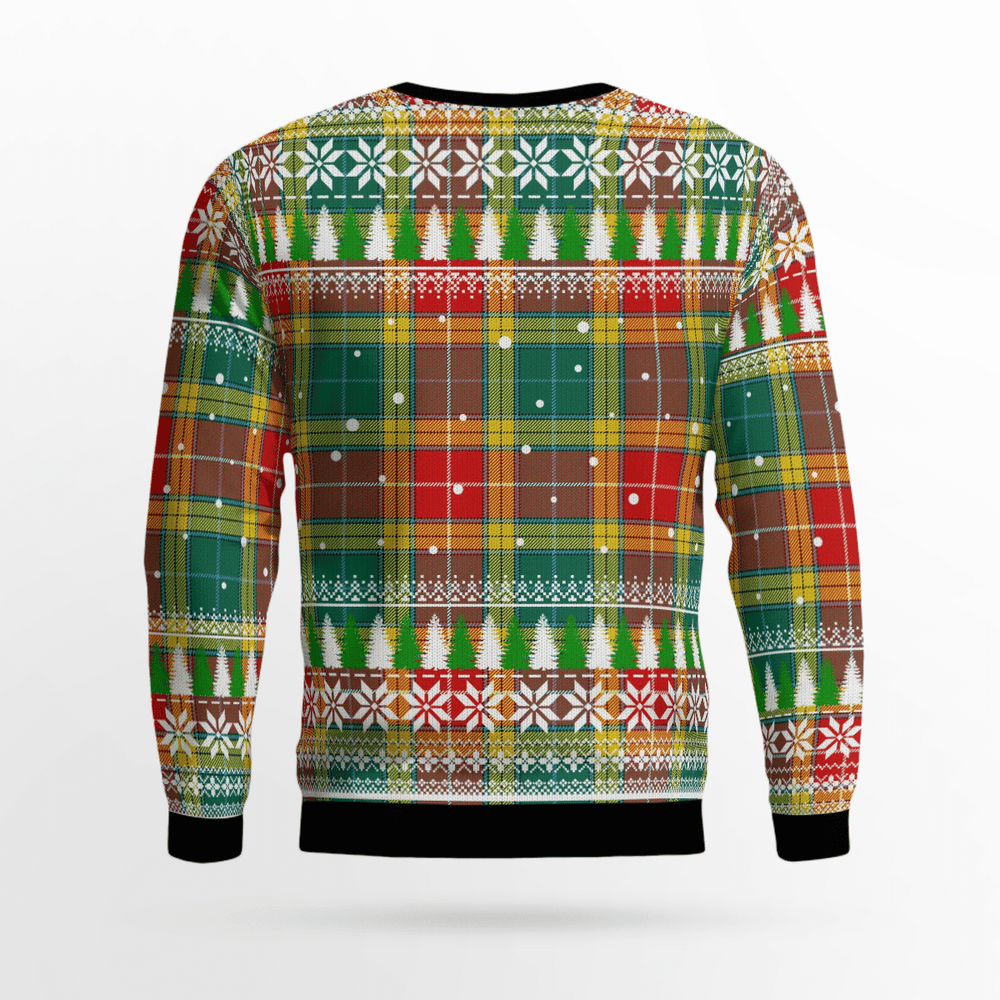 Clan Buchanan Old Sett Crest Tartan Christmas Ugly Sweater PE46 Buchanan Old Sett Crest Tartan Tartan Ugly Sweater