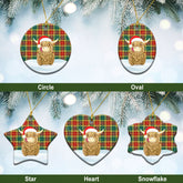 Clan Buchanan Old Sett Tartan Christmas Ceramic Ornament Highland Cows Style VW18 Buchanan Old Sett Tartan Tartan Ornament