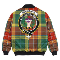 Clan Buchanan Old Sett Tartan Crest Bomber Jacket YL71 Buchanan Old Sett Tartan Tartan Bomber Jacket