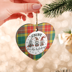 Clan Buchanan Old Sett Tartan Gnome Heart Ceramic Ornament HF82 Buchanan Old Sett Tartan Gnome Tartan Christmas