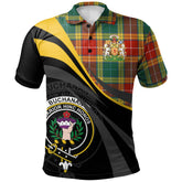 Clan Buchanan Old Sett Tartan Polo Shirt - Royal Coat Of Arms Style DO56 Buchanan Old Sett Tartan Tartan Polo