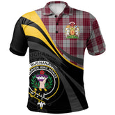 Clan Buchanan Tartan Polo Shirt - Royal Coat Of Arms Style MP36 Buchanan Tartan Tartan Polo