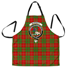Clan Burnett Ancient Tartan Crest Apron UX12 Clan Burnett Tartan Today
