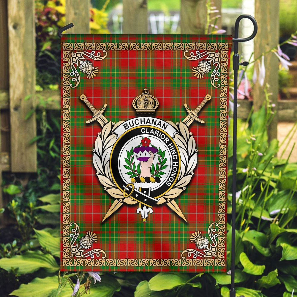 Clan Burnett Ancient Tartan Crest Garden Flag - Celtic Thistle GV73 Clan Burnett Tartan Today