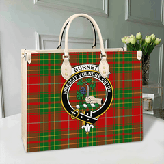 Clan Burnett Ancient Tartan Crest Leather Bag ON20 Clan Burnett Tartan Today