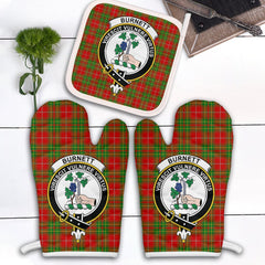 Clan Burnett Ancient Tartan Crest Oven Mitt And Pot Holder (2 Oven Mitts + 1 Pot Holder) HQ47 Clan Burnett Tartan Today