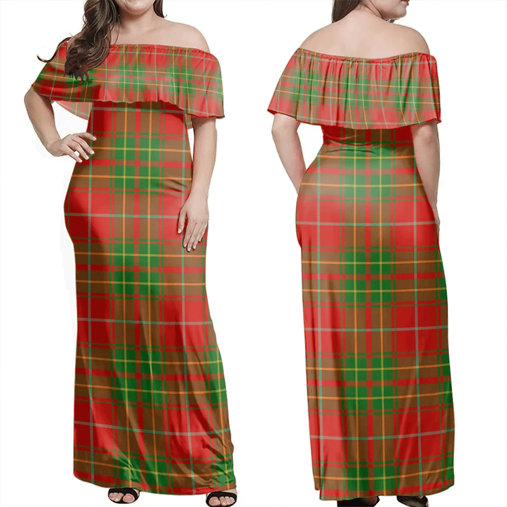 Clan Burnett Ancient Tartan Hawaii Dress ZH44 Clan Burnett Tartan Hawaii Dress