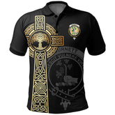 Clan Burnett Clan Unisex Polo Shirt - Celtic Tree Of Life MT13 Burnett Tartan Tartan Polo