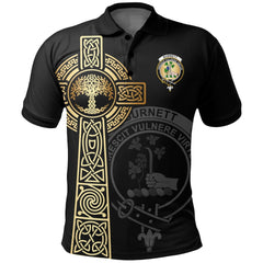 Clan Burnett Clan Unisex Polo Shirt - Celtic Tree Of Life MT13 Burnett Tartan Tartan Polo