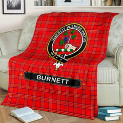Clan Burnett Family Tartan Crest Blanket 3 Sizes GB20 Clan Burnett Tartan Today