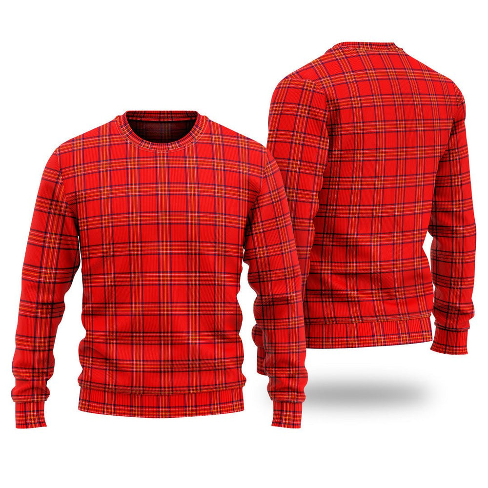 Clan Burnett Modern Tartan Christmas Ugly Sweater TF18 Burnett Modern Tartan Tartan Sweater