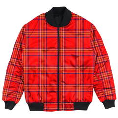 Clan Burnett Modern Tartan Clan Bomber Jacket GJ84 Burnett Modern Tartan Tartan Bomber Jacket