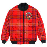 Clan Burnett Modern Tartan Crest Bomber Jacket SL64 Burnett Modern Tartan Tartan Bomber Jacket