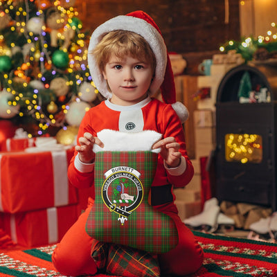 Clan Burnett Tartan Crest Christmas Stocking YF17
