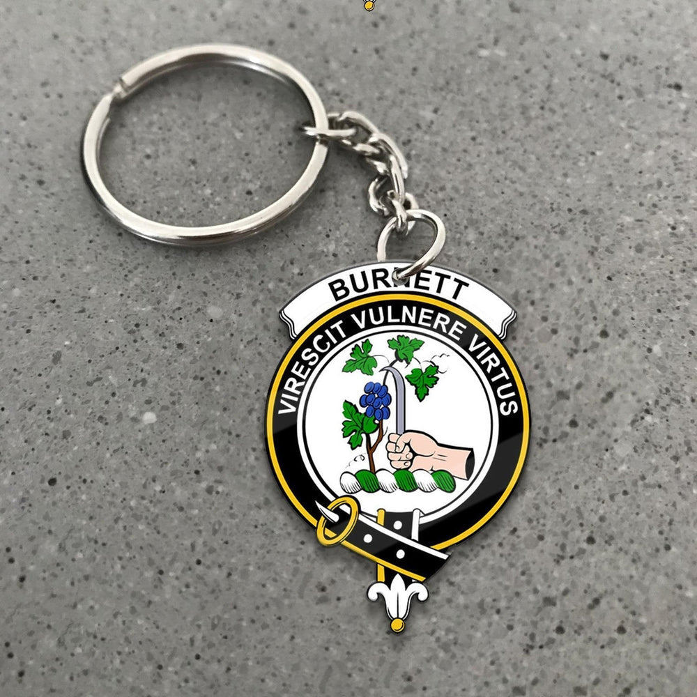 Clan Burnett Tartan Crest Keychain SA28 Clan Burnett Tartan Today
