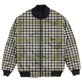 Clan Burns Check Tartan Bomber Jacket QI63 Burns Check Tartan Tartan Bomber Jacket