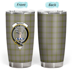 Clan Burns Check Tartan Crest Tumbler NP17 Clan Burns Tartan Today