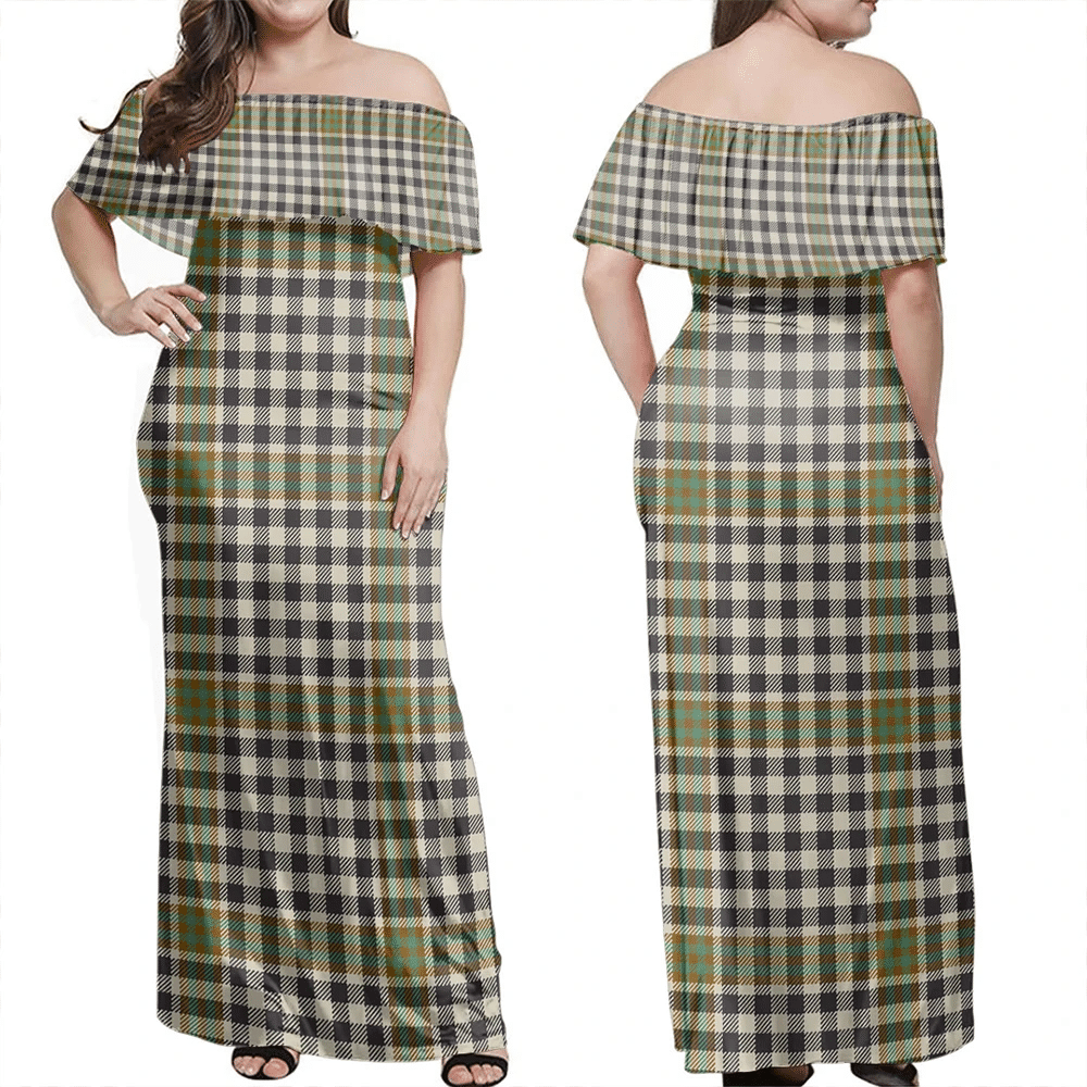Clan Burns Check Tartan Hawaii Dress BI77 Clan Burns Tartan Hawaii Dress