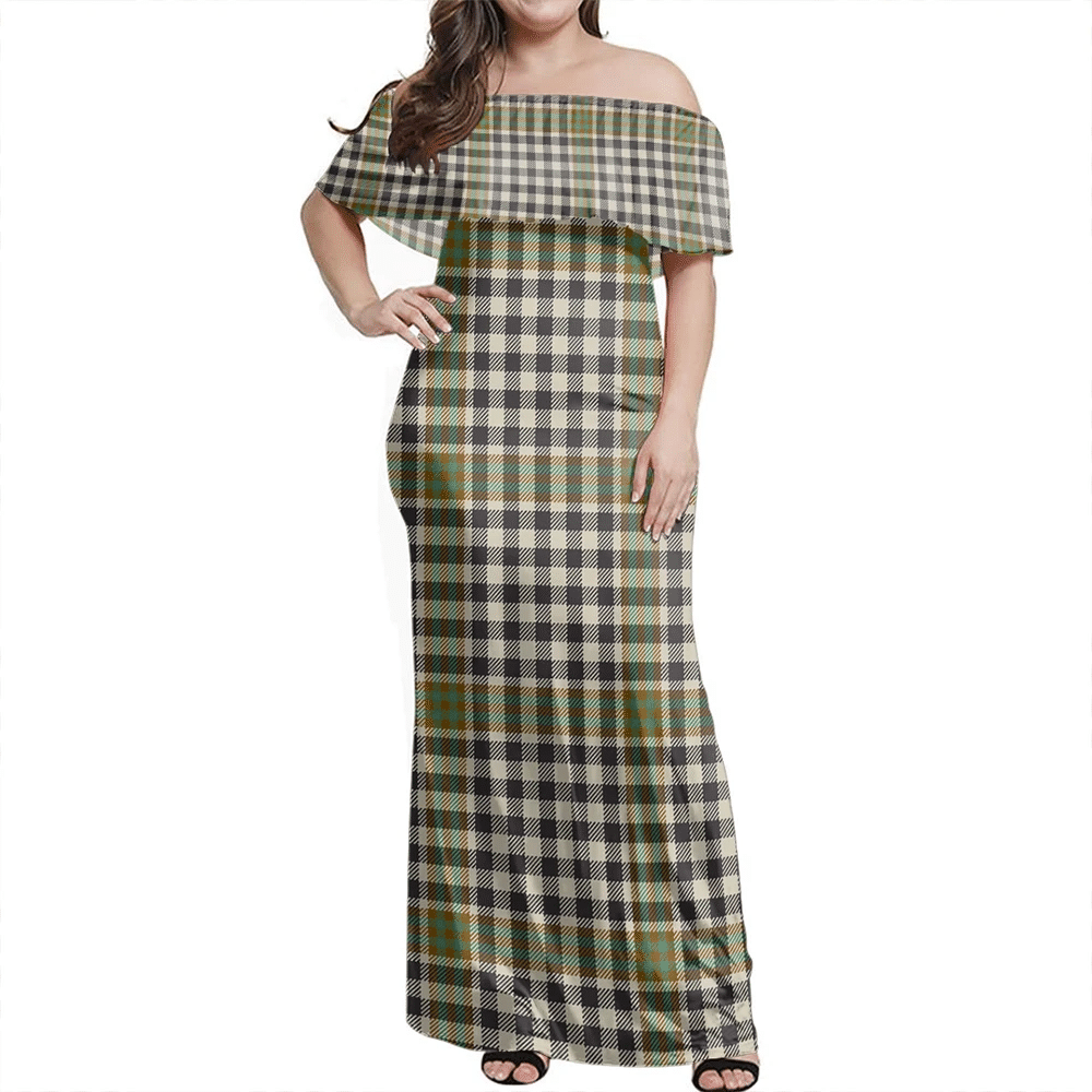 Clan Burns Check Tartan Hawaii Dress BI77 Clan Burns Tartan Hawaii Dress