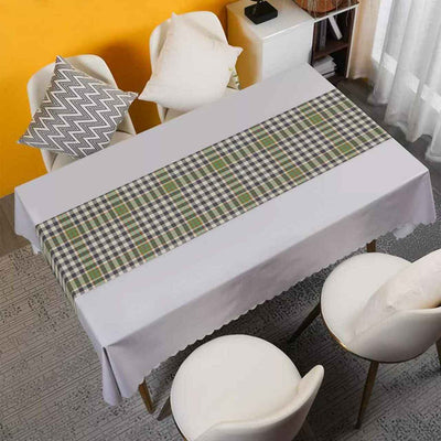 Clan Burns Check Tartan Table Runner Cotton