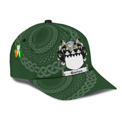 Clan Burton Coat Of Arms - Irish Family Crest St Patrick's Day Classic CapHA81 Classic Cap - Burton Coat Of Arms St Patrick's Day Classic Cap Irish Cap