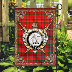 Clan Butter Tartan Crest Garden Flag - Celtic Thistle TJ22 Clan Butter Tartan Today