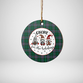 Clan Byres 1 Tartan Gnome Round Ceramic Ornament FG62 Byres 1 Tartan Tartan Christmas