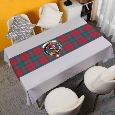 Clan Byres Tartan Crest Table Runner Cotton