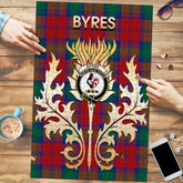 Clan Byres Tartan Crest Thistle Jigsaw Puzzles Gift For Family GB78 Clan Byres Tartan Today