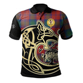 Clan Byres Tartan Polo Shirt Viking Wolf TP67 Byres Tartan Tartan Polo