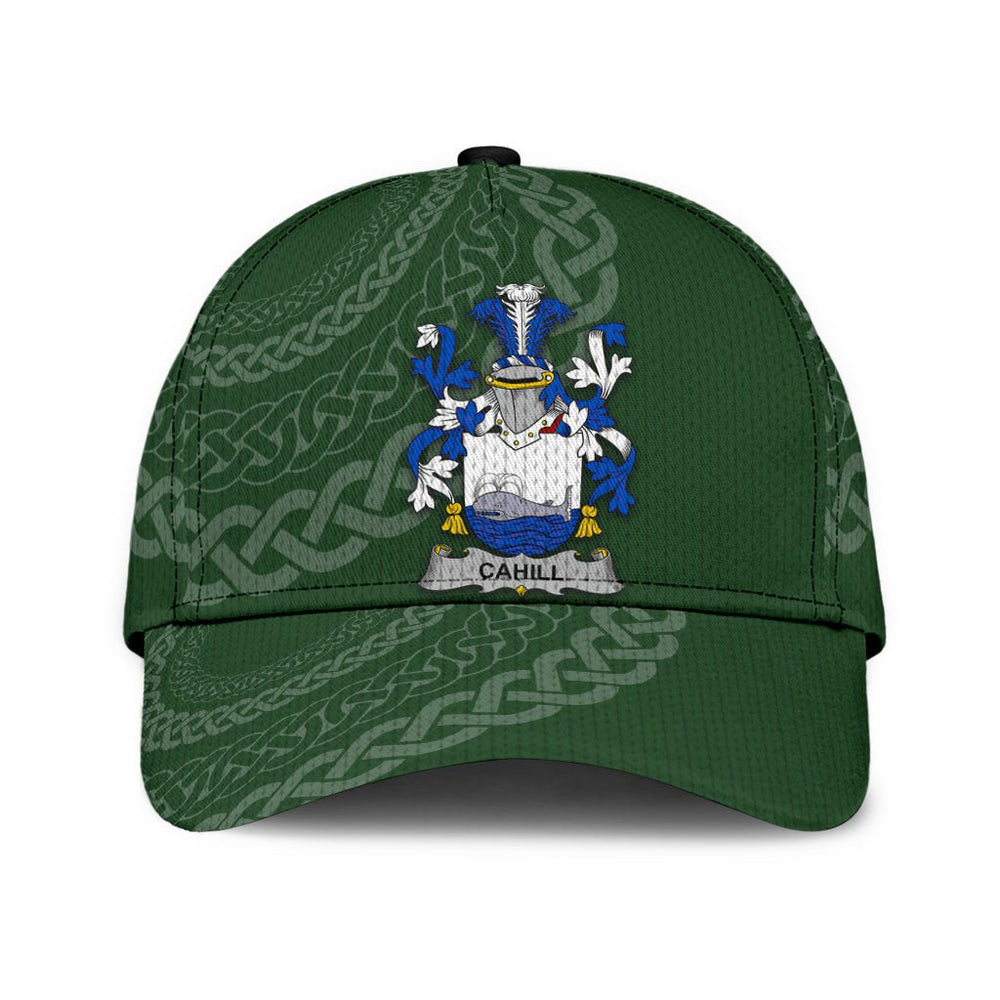 Clan Cahill Coat Of Arms - Irish Family Crest St Patrick's Day Classic CapHF98 Classic Cap - Cahill Coat Of Arms St Patrick's Day Classic Cap Irish Cap
