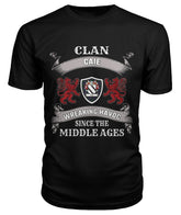 Clan Caie Tartan 2D T-ShirtUL81 Caie Tartan 2D T-Shirt Tartan T-Shirt Black S Caie Tartan 2D T-Shirt
