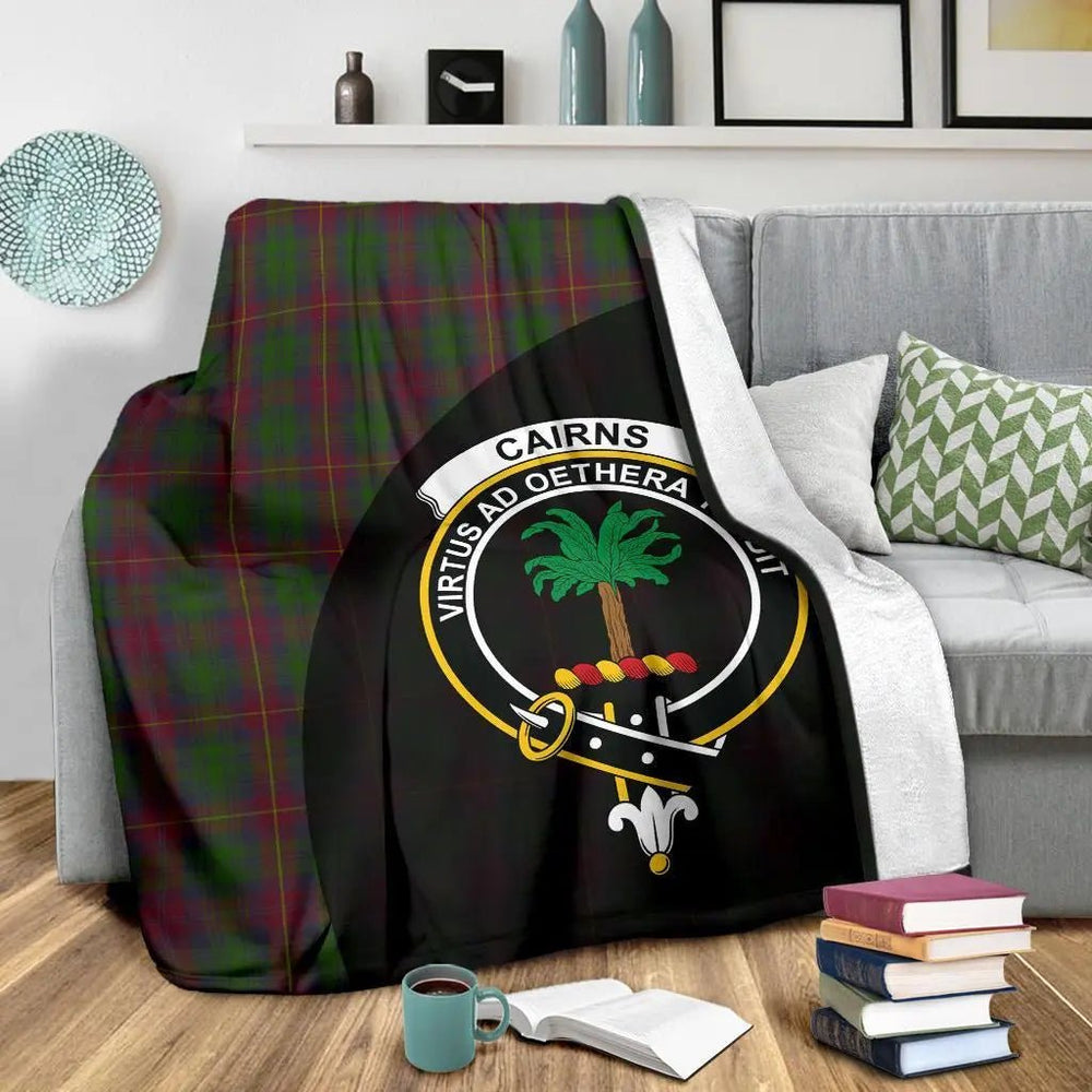 Clan Cairns Tartan Crest Blanket Wave Style EE61 Clan Cairns Tartan Today