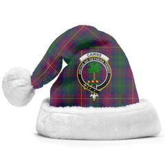 Clan Cairns Tartan Crest Christmas Santa Hat GF19 Cairns Tartan Tartan Santa Hat