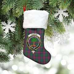 Clan Cairns Tartan Crest Christmas Stocking LD89 Cairns Tartan Tartan Stocking