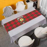 Clan Cairns Tartan Crest Table Runner Cotton VG88 Cairns Tartan Tartan Table Runner