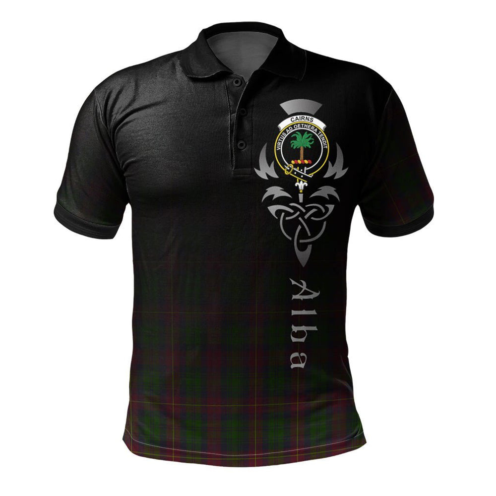 Clan Cairns Tartan Polo Shirt - Alba Celtic Style EG81 Cairns Tartan Tartan Polo