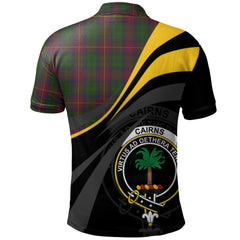 Clan Cairns Tartan Polo Shirt - Royal Coat Of Arms Style KV33 Cairns Tartan Tartan Polo