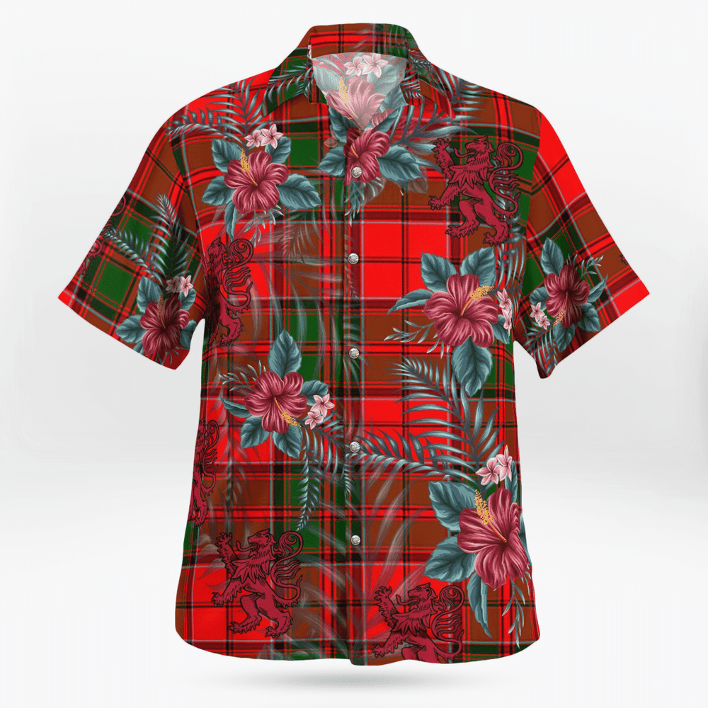Clan Cairns Tartan Scottish Lion Hawaiian Shirt DZ28 Cairns Tartan Tartan Hawaii Shirt