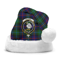 Clan Calder (Calder-Campbell) Tartan Crest Christmas Santa Hat QO12 Calder (Calder-Campbell) Tartan Tartan Santa Hat