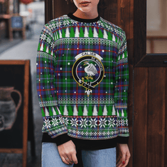 Clan Calder Crest Tartan Christmas Ugly Sweater CX70 Calder Crest Tartan Tartan Ugly Sweater